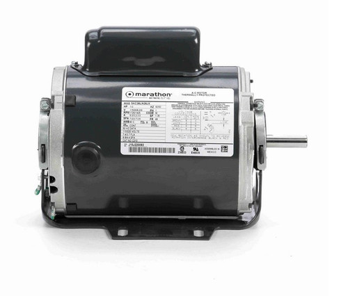 C210 Marathon 1/3 hp (1 speed) 115/208-230V 1800 RPM ODP 48 Frame Cap Start Resilient Base Motor