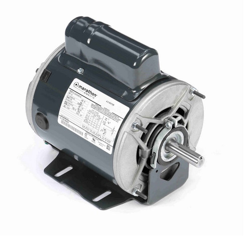 B1316 Marathon 1/2 hp (1 speed) 115/208-230V 1800 RPM ODP 56 Frame Cap Start Resilient Base Motor