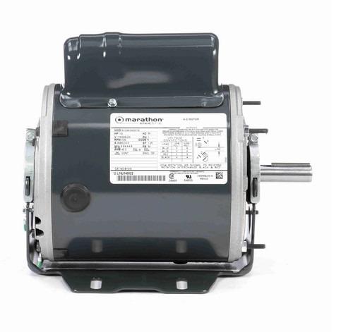 B1316 Marathon 1/2 hp (1 speed) 115/208-230V 1800 RPM ODP 56 Frame Cap Start Resilient Base Motor