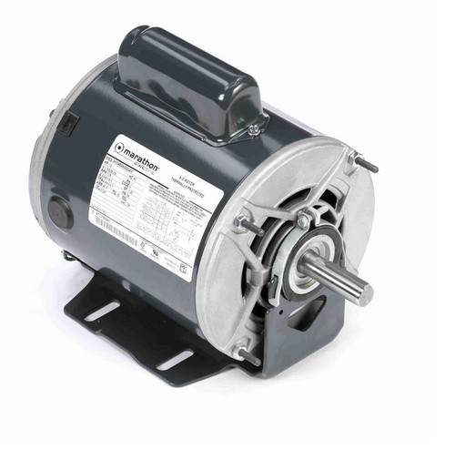 C1153 Marathon 1/2 hp (1 speed) 115/208-230V 1800 RPM ODP 56 Frame Cap Start Resilient Base Motor