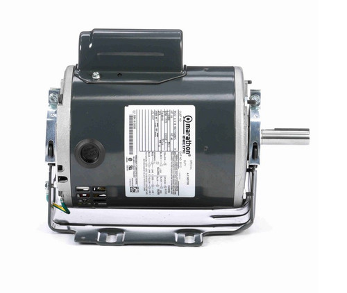 S112 Marathon 1/2 hp (1 speed) 115/230V 1800 RPM ODP 56 Frame Cap Start Resilient Base Motor
