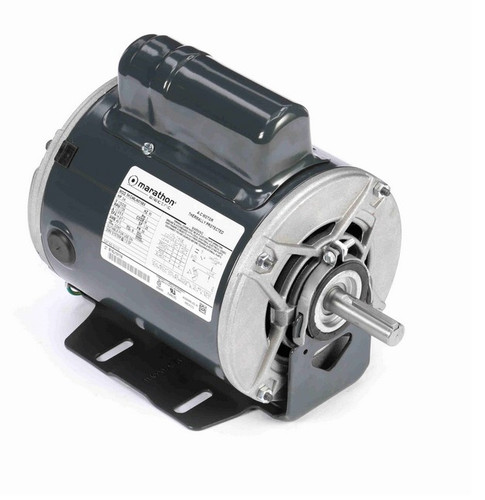 D1113 Marathon 3/4 hp (1 speed) 115/230V 1800 RPM ODP 56 Frame Cap Start Resilient Base Motor
