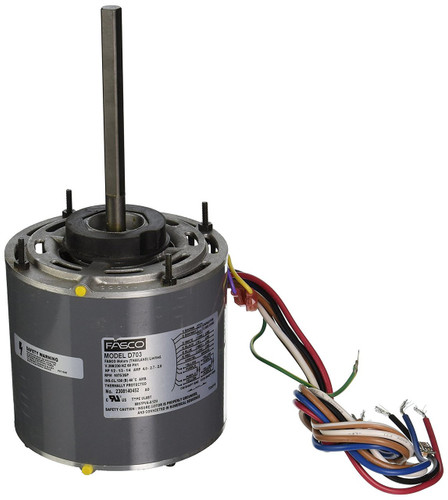 Fasco D703 Motor | 1/2 hp 1075 RPM 3-Speed 208-230 Volts 5.6" Diameter Fasco Furnace Motor