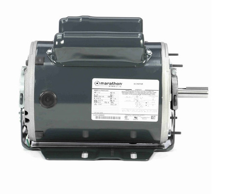C475 Marathon 1 hp (2 speed) 115V 1800 RPM ODP 56 Frame Cap Start/Run Resilient Base Motor