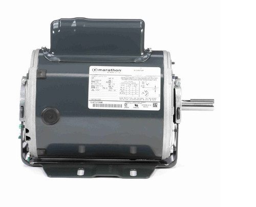 C235 Marathon 1 hp (1 speed) 115/208-230V 1800 RPM ODP 56 Frame Cap Start Resilient Base Motor