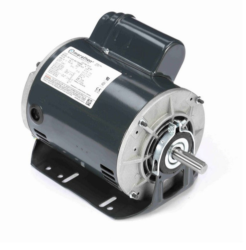 S117 Marathon 1 hp (1 speed) 115/230V 1800 RPM ODP 56 Frame Cap Start Resilient Base Motor
