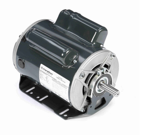 C1160 Marathon 1 1/2 hp (1 speed) 115/208-230V 1800 RPM ODP 56H Frame Cap Start/Run Resilient Base Motor