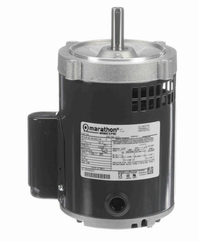 O210 Marathon 1/3 HP (1 Speed) 115/208-230V 3450 RPM ODP 56C Cap Start Oil Burner Motor