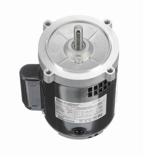 O210 Marathon 1/3 HP (1 Speed) 115/208-230V 3450 RPM ODP 56C Cap Start Oil Burner Motor