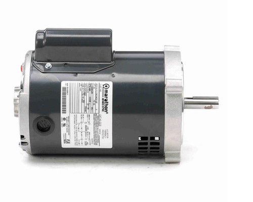 O215 Marathon 3/4 HP (1 Speed) 115/208-230V 3450 RPM ODP 56C Cap Start Oil Burner Motor