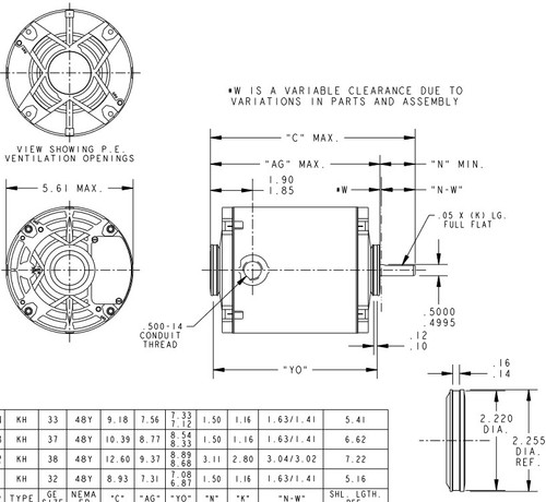 4404 Marathon 1/8 hp (1 speed) 115V 1800 RPM ODP 48Y Frame Split Phase Circulator Pump Motor
