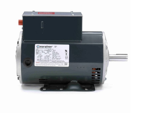 MI127 Marathon 2 hp (1 speed) 115/208-230V 1800 RPM ODP 145T Frame Cap Start/Run Pressure Washer Motor