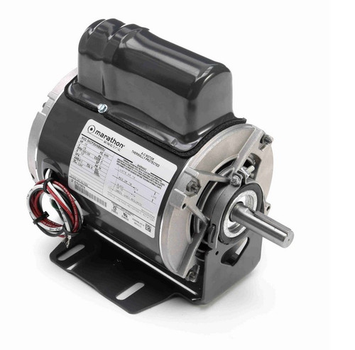 P254 Marathon 1/3 hp 115V 1800 RPM ODP 56 Frame PSC Instant Reversiing Motor