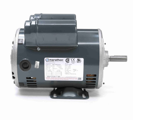C177A Marathon 3/4 hp 115/208-230V 1800 RPM ODP 56 Frame Cap Start/Run Motor