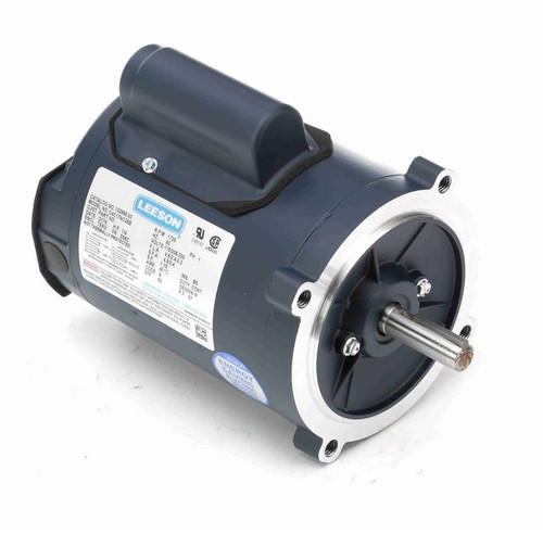 102868.00 Leeson 1/4 hp 115/208-230V 1800 RPM TENV 56C Frame Cap Start Motor