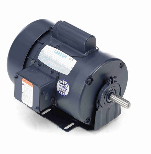 110025.00 Leeson 1/2 hp 1800 RPM 115/208-230V 56 Frame TEFC Resilient Base Motor