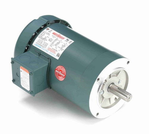 121066.00 Leeson 1 1/2 hp 1800 RPM 208-230/460V 145TC Frame TEFC C-Face (No Base) 3-Phase Motor