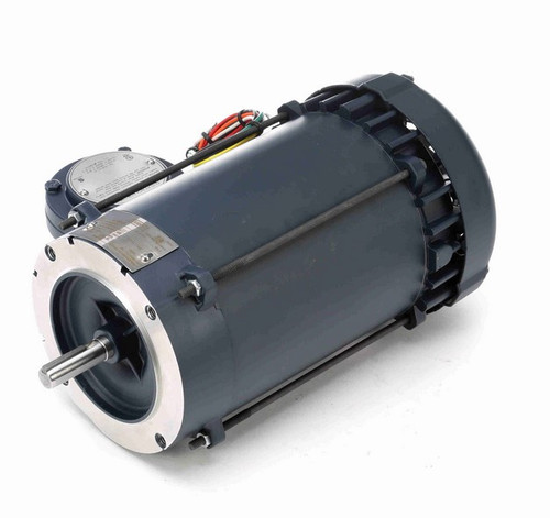 114424.00 Leeson 1 1/2 hp 3600 RPM 115/208-230V 56C Frame Explosion-Proof C-Face (no Base) 1-Phase Motor