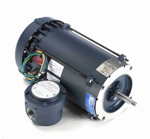 116181.00 Leeson 2 hp 3600 RPM 115/208-230V 56J Frame Explosion-Proof C-Face (no Base) 1-Phase Motor