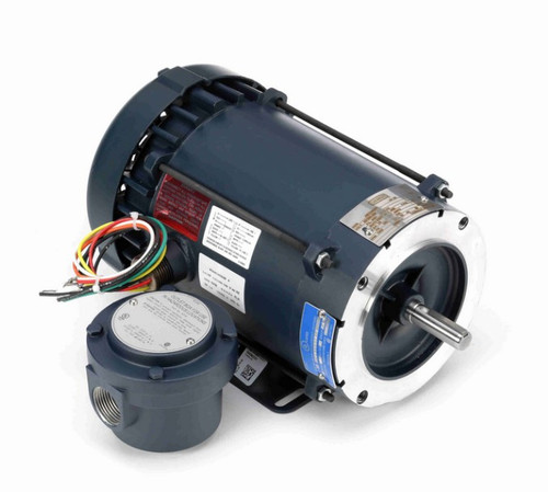 116608.00 Leeson 1/2 hp 3600 RPM 115/208-230V 56C Frame Explosion-Proof C-Face (Rigid Base) 1-Phase Motor