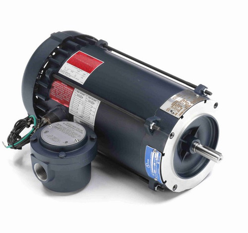 119423.00 Leeson 1 hp 1800 RPM 230/460V 56C Frame Explosion-Proof (No Base) 3-Phase TEFC Motor