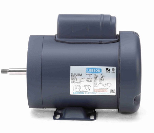 113957.00 Leeson 1 hp 3600 RPM 115/208-230V 56J Frame (Rigid Base) TEFC 1-Phase Jet Pump Motor