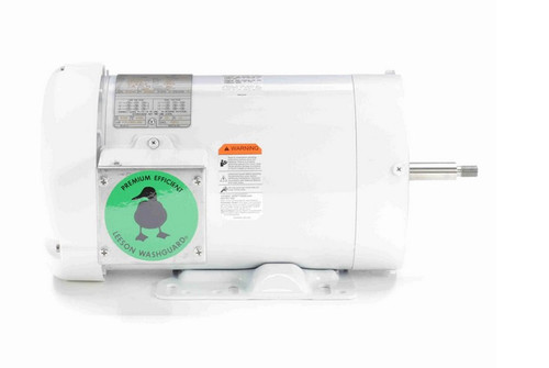 119463.00 Leeson 3 hp 3600 RPM 208-230/460V 56J Frame (Rigid Base) TEFC 3-Phase Wash-Down Jet Pump Motor
