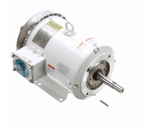 132444.00 Leeson 5 hp 1800 RPM 208-230/460V 184JM Frame (Rigid Base) TEFC 3-Phase Wash-Down Pump Motor