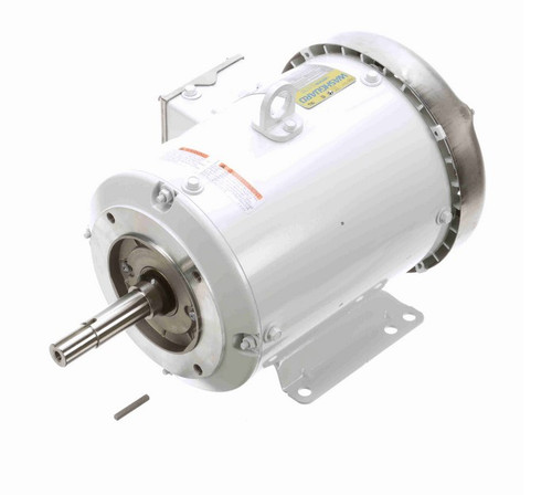 132444.00 Leeson 5 hp 1800 RPM 208-230/460V 184JM Frame (Rigid Base) TEFC 3-Phase Wash-Down Pump Motor