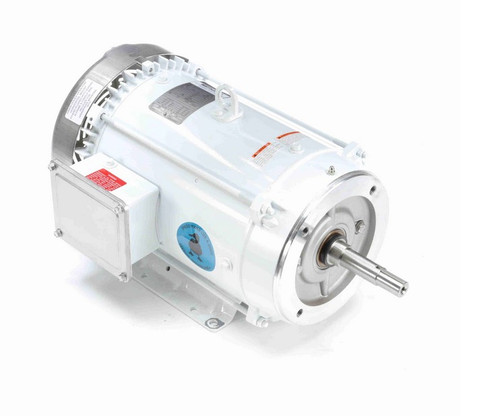 141271.00 Leeson 10 hp 3600 RPM 230/460V 215JM Frame (Rigid Base) TEFC 3-Phase Wash-Down Pump Motor