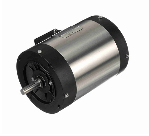 114394.00 Leeson 1/2 hp 1800 RPM 208-230/460V 56C Frame (No Base) TENV 3-Phase Stainless-Steel Wash-Down Motor