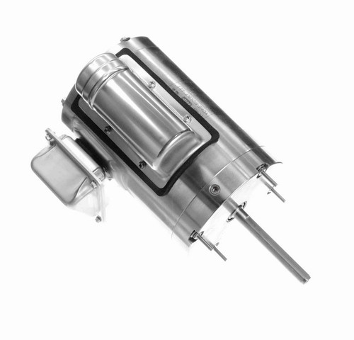 191548.00 Leeson 1/2 hp 1200 RPM 230/460V 48YZ Frame (Yoke Mount) TEAO 1-Phase Stainless-Steel Wash-Down Motor