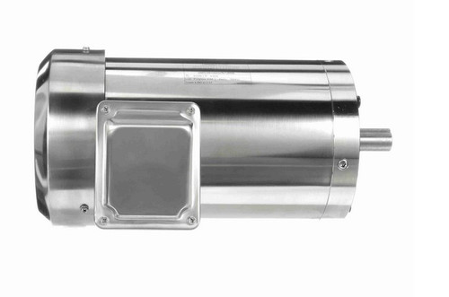 191542.00 Leeson 3 hp 3600 RPM 208-230/460V 145TC Frame (No Base) TEFC 3-Phase All-Stainless Wash-Down Motor