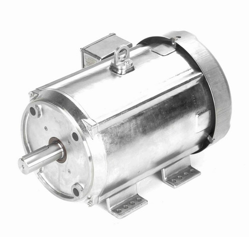 140827.00 Leeson 10 hp 3600 RPM 230/460V 215TC Frame (Rigid Base) TEFC 3-Phase Premium-Stainless Wash-Down Motor