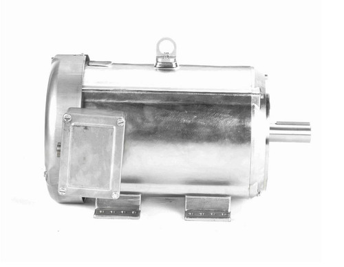 140827.00 Leeson 10 hp 3600 RPM 230/460V 215TC Frame (Rigid Base) TEFC 3-Phase Premium-Stainless Wash-Down Motor