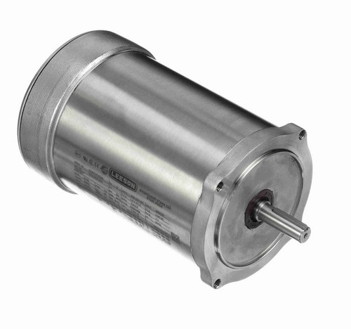 103389.00 Leeson 1/2 hp 1800 RPM 208-230/460V 56C Frame (No Base) TENV 3-Phase Premium-Stainless Wash-Down Motor