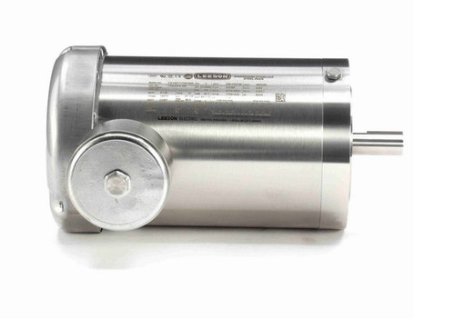 122204.00 Leeson 2 hp 1800 RPM 208-230/460V 145TC Frame (No Base) TEFC 3-Phase Premium-Stainless Wash-Down Motor