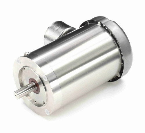 122204.00 Leeson 2 hp 1800 RPM 208-230/460V 145TC Frame (No Base) TEFC 3-Phase Premium-Stainless Wash-Down Motor