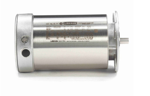 103404.00 Leeson 1/2 hp 1800 RPM 208-230/460V IEC B5 Flange 71 Frame (No Base) TENV 3-Phase Stainless Wash-Down Motor