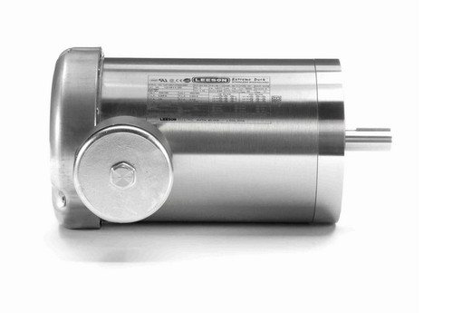 121911.00 Leeson 2 hp 1800 RPM 230/460V 145TC Frame (No Base) TEFC 3-Phase Stainless Wash-Down Motor