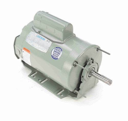 111321.00 Leeson 1/2 hp 1200 RPM 115/230V 56HZ Frame (Resilient Base) TEAO 1-Phase Farm Fan Motor