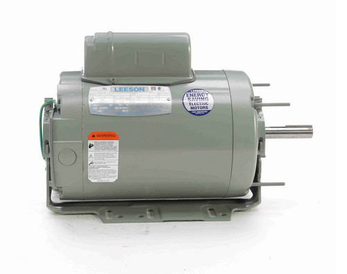 111321.00 Leeson 1/2 hp 1200 RPM 115/230V 56HZ Frame (Resilient Base) TEAO 1-Phase Farm Fan Motor