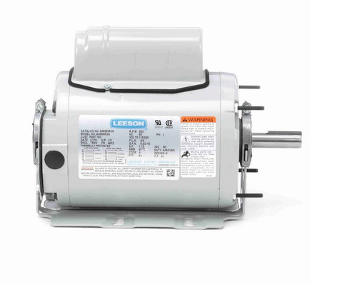 A099836.00 Leeson 1/2 hp 900 RPM 115/230V 48YZ Frame (Resilient Base) TEAO 1-Phase Farm Fan Motor