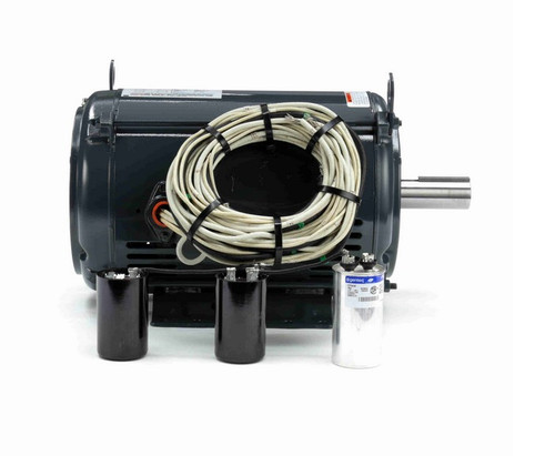 140830.00 Leeson 7 1/2 hp 1800 RPM 230V 215TZ Frame (Rigid Base) DPAO 1-Phase Tobacco Barn Motor