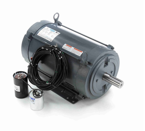 140816.00 Leeson 10 hp 1800 RPM 230V 215TVZ Frame (Rigid Base) DPAO 1-Phase Tobacco Barn Motor