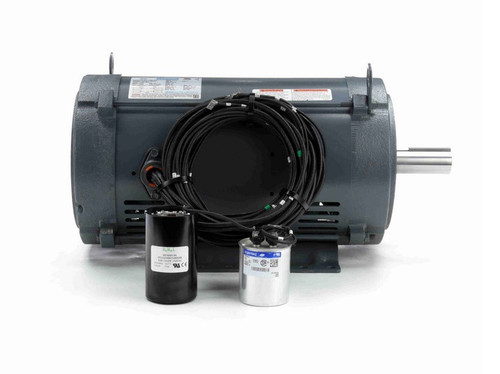 140816.00 Leeson 10 hp 1800 RPM 230V 215TVZ Frame (Rigid Base) DPAO 1-Phase Tobacco Barn Motor