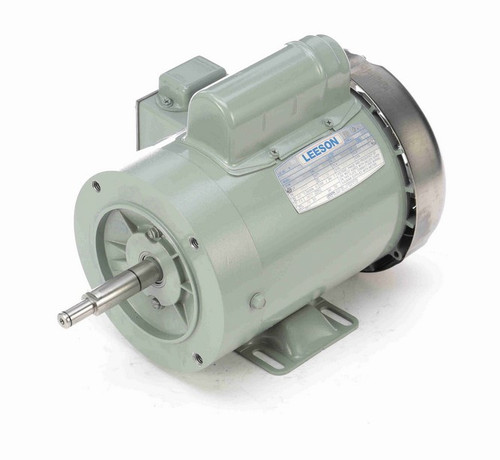 119448.00 Leeson 1 hp 3600 RPM 115/208-230V 56CZ Frame (Rigid Base) TEFC 1-Phase Milk Transfer Motor