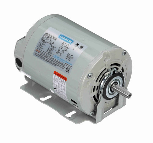 103796.00 Leeson 1/2 hp 1800 RPM 115V 48Z Frame (Resilient Base) ODP 1-Phase Fan Motor