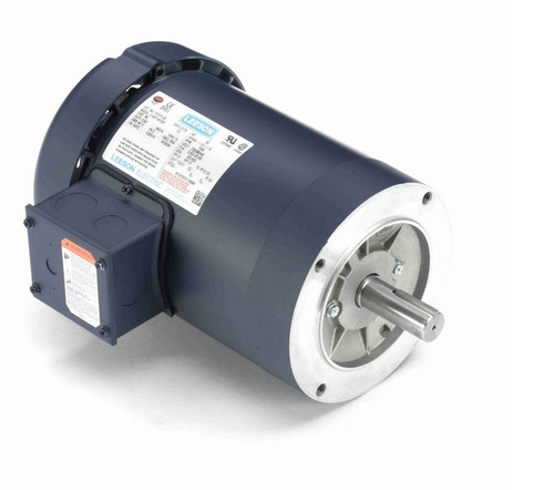 121275.00 Leeson 1 1/2 hp 1500 RPM 220/380//440V 145TC Frame TEFC (No Base) 3-Phase 50 Hz Motor