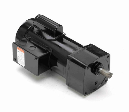 096050.00 Leeson 1/3 hp 85 RPM 115/230V 42Y Frame (No Base) TEFC 1-Phase Gearmotor